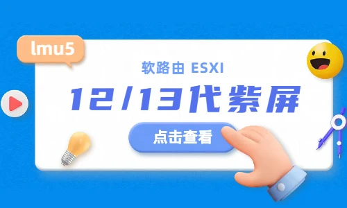 【软路由】12代/13代酷睿软路由安装esxi8.0并解决紫屏报错教程